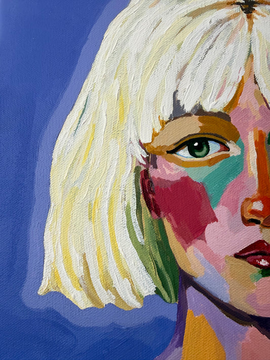 "Quiet in Ultramarine" Original